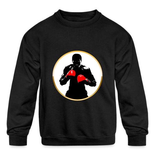 Boxing: Golden Ring Fighter - Kids' Crewneck Sweatshirt