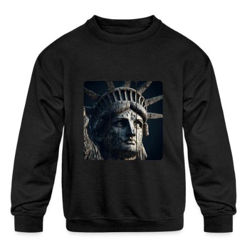 USA: Liberty in Shadows - Kids' Crewneck Sweatshirt