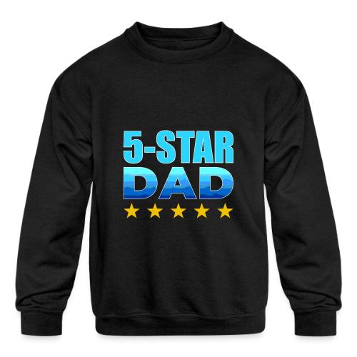 Five Stars Dad - Kids' Crewneck Sweatshirt