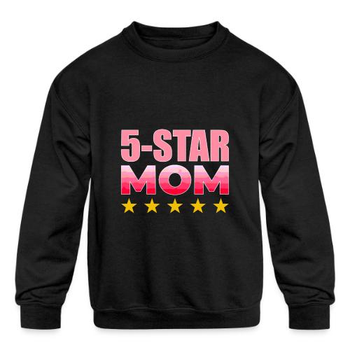 Five Stars Mom - Kids' Crewneck Sweatshirt