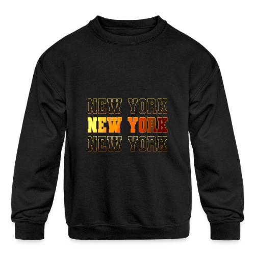 New York Varsity Echo - Kids' Crewneck Sweatshirt