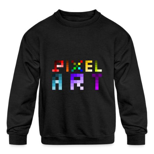 Pixel Art Spectrum - Kids' Crewneck Sweatshirt