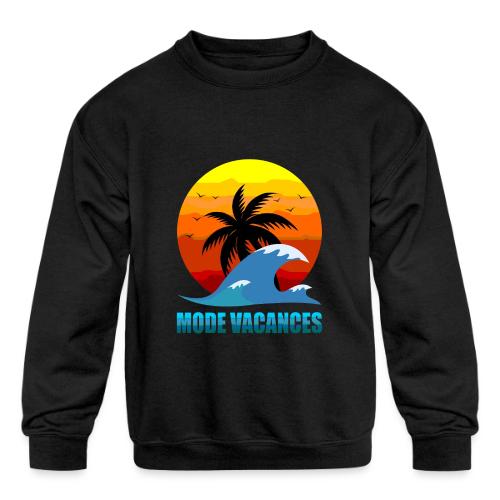 Vacation Mode: Tropical Escape - Kids' Crewneck Sweatshirt