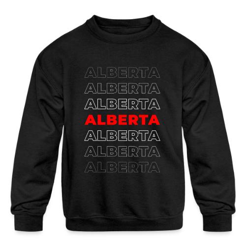 Alberta Accent - Kids' Crewneck Sweatshirt