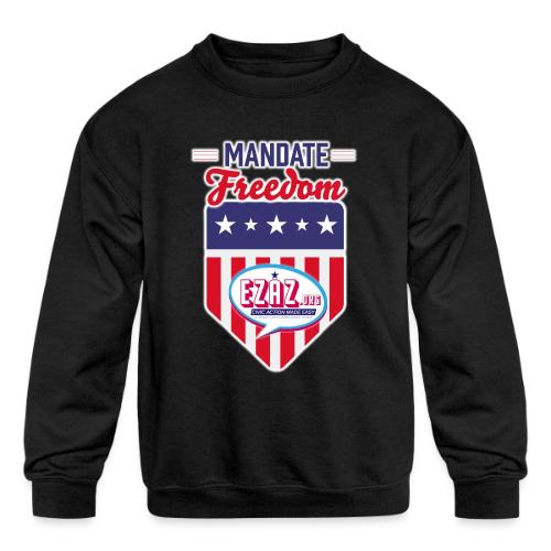 Mandate Freedom (Dark) - Kids' Crewneck Sweatshirt
