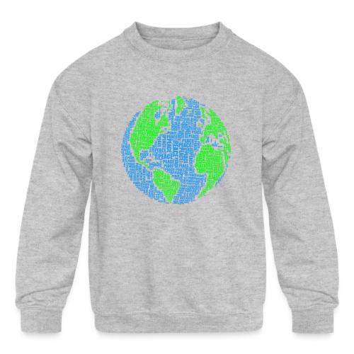 Global PEACE Sphere - Kids' Crewneck Sweatshirt