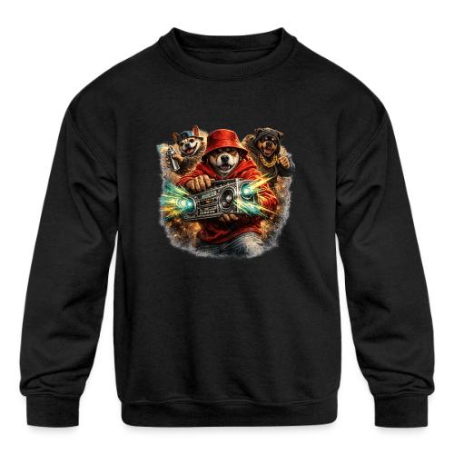 Urban Beat Dog Heroes - Kids' Crewneck Sweatshirt