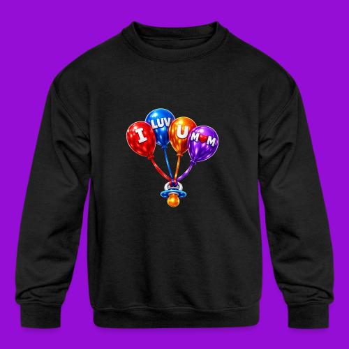 Balloon Love❤️ - Kids' Crewneck Sweatshirt
