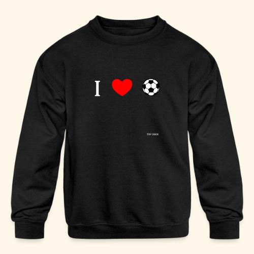 I heart soccer - Women - Kids' Crewneck Sweatshirt