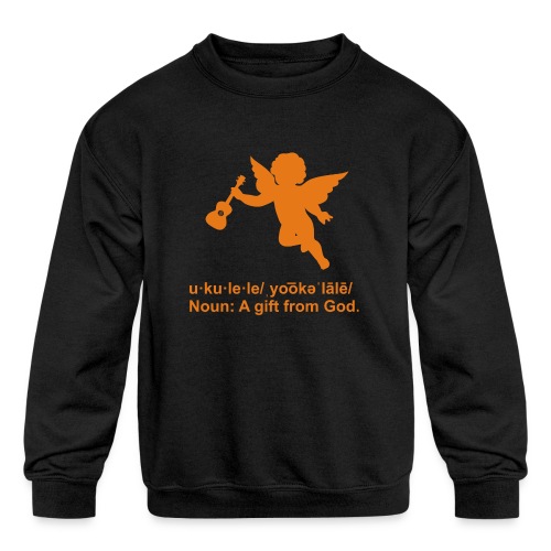 Ukulele Definition - Kids' Crewneck Sweatshirt