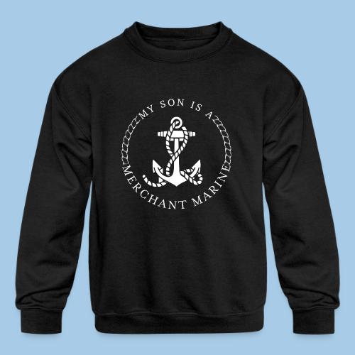 MY SON IS A MERCHANT MARINE - Kids' Crewneck Sweatshirt