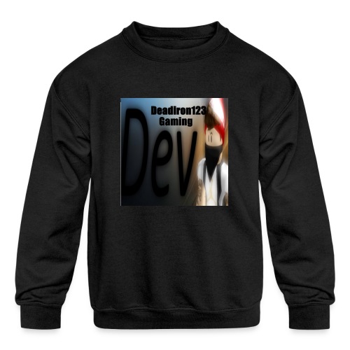 Deadiron123 Gaming Dev Phone case. - Kids' Crewneck Sweatshirt