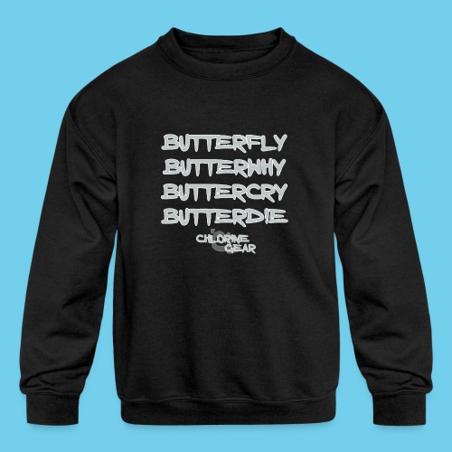 Butterwhy.png - Kids' Crewneck Sweatshirt