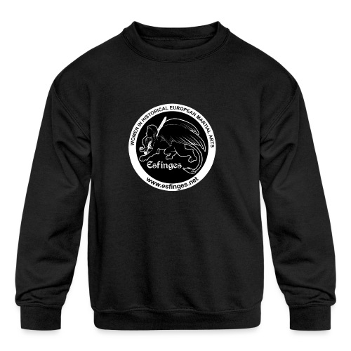 Esfinges Logo Black - Kids' Crewneck Sweatshirt