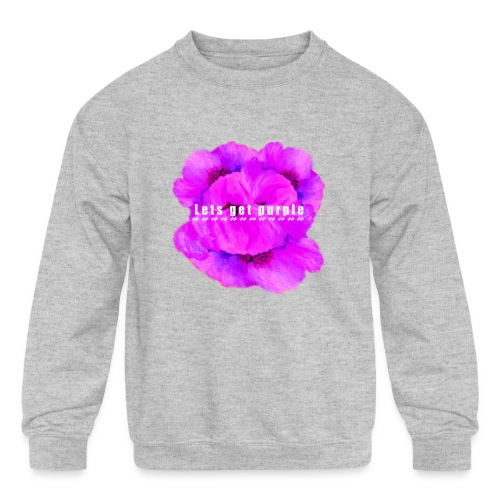 lets_get_purple_2 - Kids' Crewneck Sweatshirt