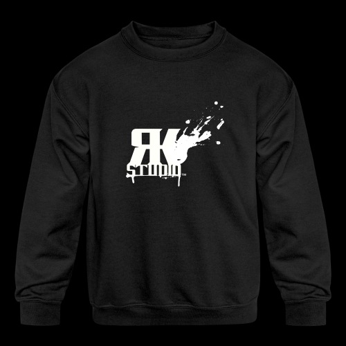 RKStudio White Logo Version - Kids' Crewneck Sweatshirt