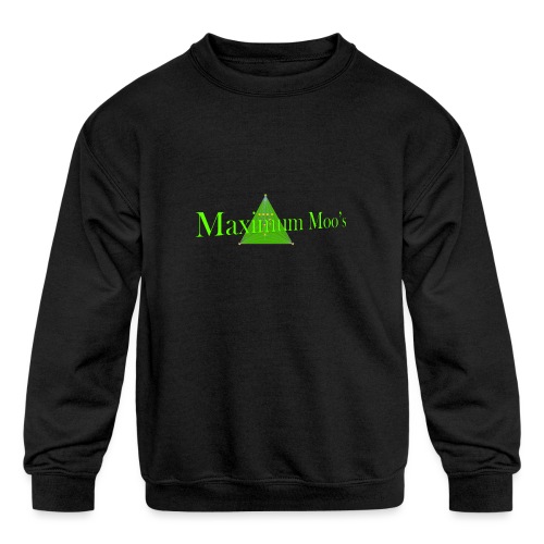 Maximum Moos - Kids' Crewneck Sweatshirt