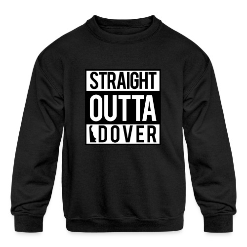 Straight Outta Dover Delaware - Kids' Crewneck Sweatshirt