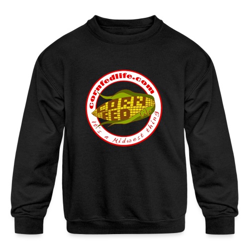Corn Fed Circle - Kids' Crewneck Sweatshirt
