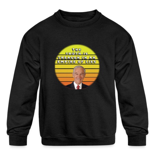 Ron Paul The truth is treason smaller - Kids' Crewneck Sweatshirt