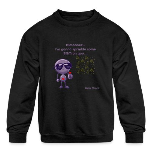 Smoon City_Sprinkle some BGM on you - Kids' Crewneck Sweatshirt