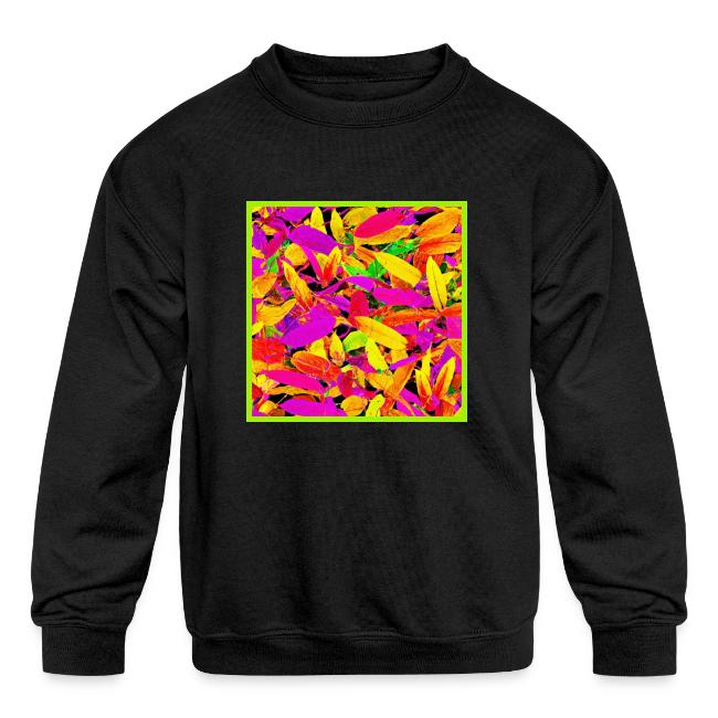 Vibrant NeonLeaf Elegance Pattern