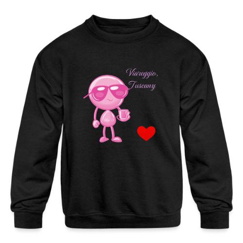 Smoon City_Viareggio Tuscany Pink - Kids' Crewneck Sweatshirt