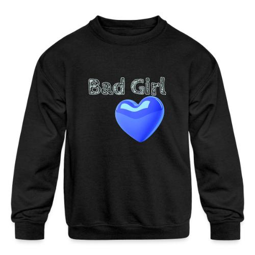 Smoon City_Bad Girl - Kids' Crewneck Sweatshirt