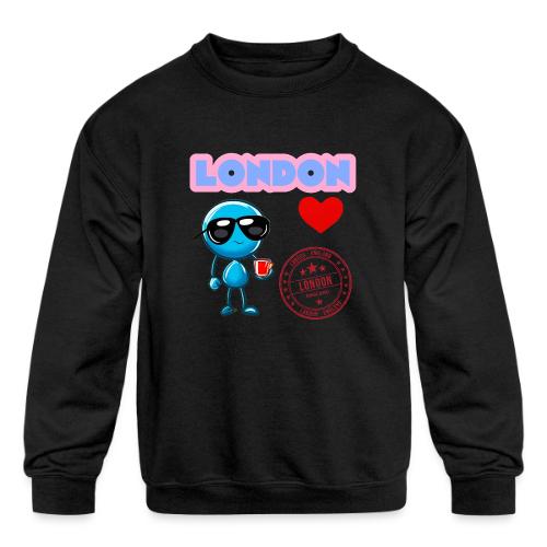 Smoon City_London - Kids' Crewneck Sweatshirt