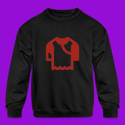 Logo outline - Kids' Crewneck Sweatshirt