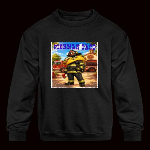 Fireman Taco - Kids' Crewneck Sweatshirt