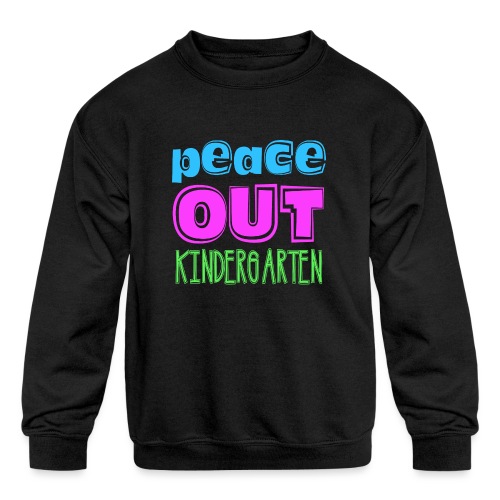 Kreative In Kinder Peace Out - Kids' Crewneck Sweatshirt