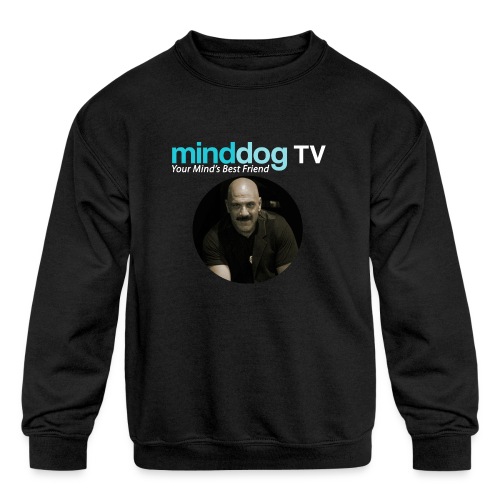 MinddogTV Logo - Kids' Crewneck Sweatshirt