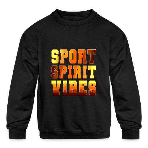 Sport Spirit Vibes Gradient - Kids' Crewneck Sweatshirt