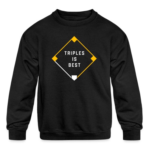 Triples is Best - Kids' Crewneck Sweatshirt