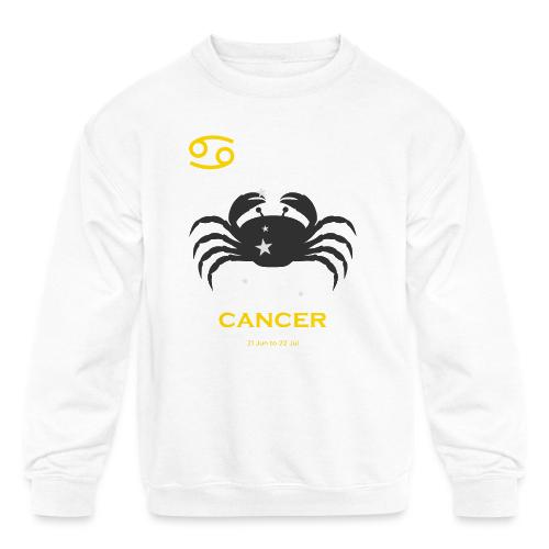 cancer zodiac astrology horoscope - Kids' Crewneck Sweatshirt