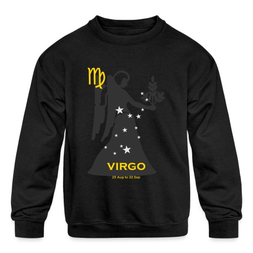 Virgo zodiac astrology horoscope - Kids' Crewneck Sweatshirt