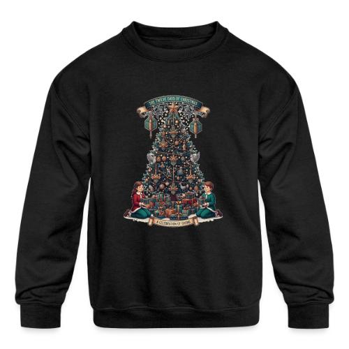 Twelve Days of Christmas T-Shirt - Kids' Crewneck Sweatshirt