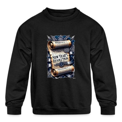 New Year's Resolution T-Shirt - Kids' Crewneck Sweatshirt