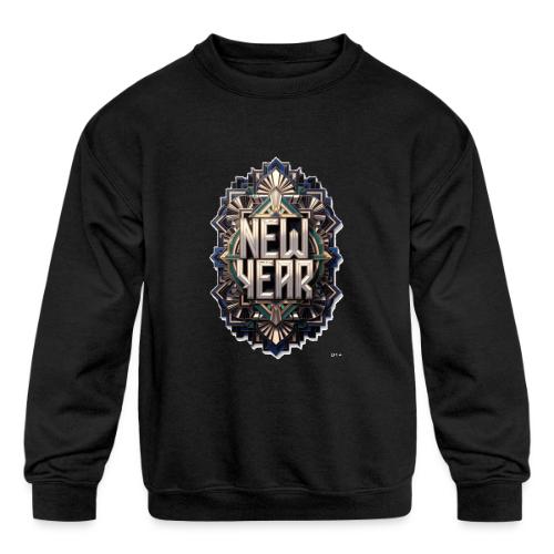 Evergreen New Year T-Shirt - Kids' Crewneck Sweatshirt