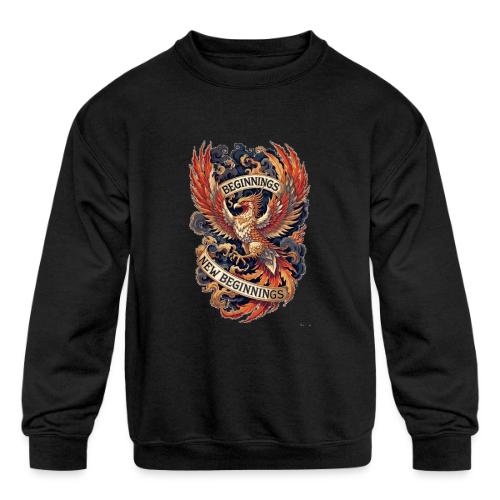 Phoenix New Year T-Shirt - Kids' Crewneck Sweatshirt