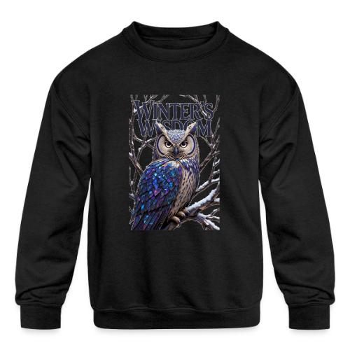 Crystalized Forest Owl T-Shirt - Kids' Crewneck Sweatshirt