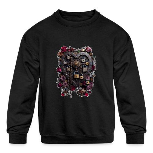 My Heart Permanently on Vacation T-Shirt - Kids' Crewneck Sweatshirt