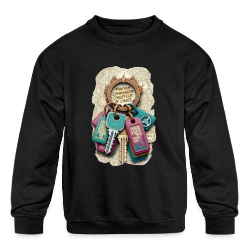 Minivan Commander T Shirt, Chauffeur of Chaos Mug - Kids' Crewneck Sweatshirt