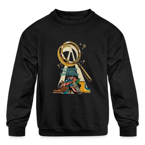 Lost Item Locator T Shirt, Professional Finder Mug - Kids' Crewneck Sweatshirt