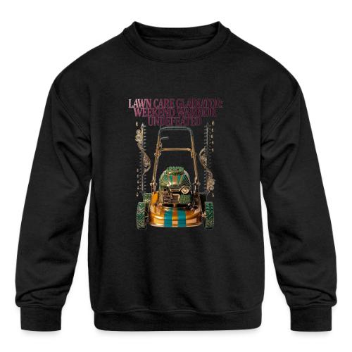 Lawn Care Gladiator T Shirt - Kids' Crewneck Sweatshirt