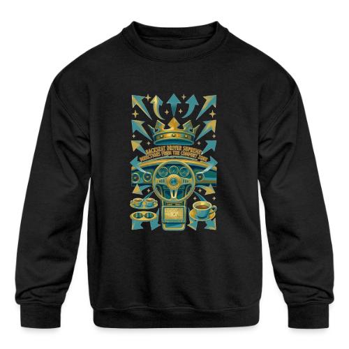 Backseat Driver T Shirt, Funny Dad Gift - Kids' Crewneck Sweatshirt