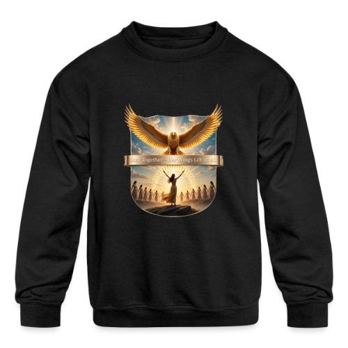 Women’s Day Eagle Matriarch T Shirt,, Gift for Mom - Kids' Crewneck Sweatshirt