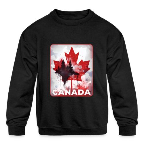 Canada's Maple Leaf Pride - Kids' Crewneck Sweatshirt
