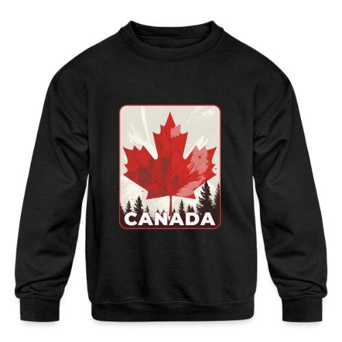 Echoes of Canada - Kids' Crewneck Sweatshirt